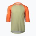 Fahrradtrikot für Männer POC MTB Pure 3/4 prehnite green/zink orange