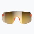 Fahrradbrille POC Elicit fluorescent orange translucent/clarity road gold 2