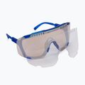 Fahrradbrille POC Devour opal blue translucent/clarity trail silver