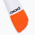 Radsocken POC Flair Mid hydrogen white/zink orange 3