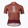 Fahrradtrikot für Frauen POC Essential Road Logo himalayan salt/garnet red 5