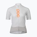 Fahrradtrikot für Frauen POC Essential Road Logo hydrogen white/granite grey 5