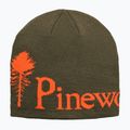 Pinewood Logo Wintermütze grün/orange    Neu