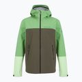 Herren Peak Performance Trail Hipe Shell Jacke Pfefferminz/Kiefernnadel/grün Regenjacke