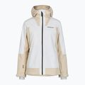 Damen-Skijacke Perak Performance Rider Tech Isoliert Sand Fog/Off White