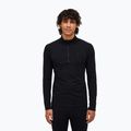 Herren Funktionsshirt langärmlig Peak Performance Magic Half Zip Wool-Blend Baselayer black/black