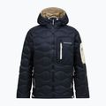 Herren-Daunenjacke Peak Performance Helium Utility Down Hood black/sand fog
