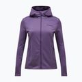 Damen-Trekkingsweatshirt Peak Performance Light Zip Hood montana grape 5