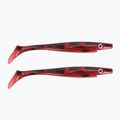 Strike Pro Pig Shad Jr Gummiköder 2 Stück schwarz/rot TEV-SP172C-116