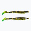 Strike Pro Pig Shad Jr Gummiköder 2 Stück schwarz/grün TEV-SP172C-134