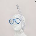 Cressi Kinderschnorchelset Perla Jr Maske + Minigringo Schnorchel klar blau DM101220 10