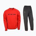 Kinder-Trainingsanzug CCM Locker Suit JR rot