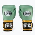Boxhandschuhe Cleto Reyes Velcro SPaarring metalic green/gold wbc 2
