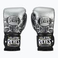 Boxhandschuhe Cleto Reyes Velcro SPaarring silver/black 2