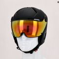 Skihelm Alpina Attelas Visor QVM black matte 5