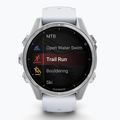 Uhr Garmin Fenix 8 43 mm Amoled silver/white stone