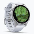 Uhr Garmin Fenix 8 43 mm Amoled silver/white stone 4