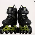 Rollschuhe für Kinder FILA Wizy Alu black/lime 9