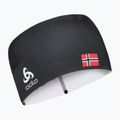 Stirnband ODLO Competition Fan Warm black/Norwegian flag