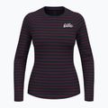 Thermoactives Longsleeve Damen ODLO Warm Originals Stripes Bl Top Crew Neck dark saphire 4