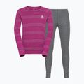 Kinder Thermounterwäsche ODLO Active Warm Eco Long rosa/grau 159449/10828