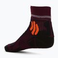 Herren-Trekkingsocken X-Socks Trail Run Energy burgund-orange RS13S19U-O003 2