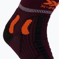 Herren-Trekkingsocken X-Socks Trail Run Energy burgund-orange RS13S19U-O003 3