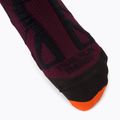 Herren-Trekkingsocken X-Socks Trail Run Energy burgund-orange RS13S19U-O003 4