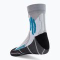 X-Socks Run Speed Two grau-schwarze Laufsocken RS16S19U-G004 3