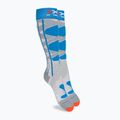 Damenskisocken X-Socks Ski Control 4.0 grau-blau XSSSKCW19W