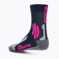 Damensocken X-Socks Trek Outdoor midnight blue/pink/lt grey melange 2