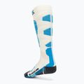 Damenskisocken X-Socks Ski Silk Merino 4.0 weiß/schwarz/türkis 2