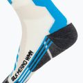 Damenskisocken X-Socks Ski Silk Merino 4.0 weiß/schwarz/türkis 4
