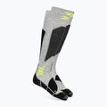 Skisocken X-Socks Ski Discover Otc rhino grey/canary