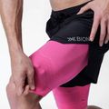 Herren X-Bionic Efektor 2in1 x schwarz/neo pink Laufshorts 3