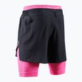 Herren X-Bionic Efektor 2in1 x schwarz/neo pink Laufshorts 5