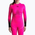 Damen-Funktionssweatshirt X-Bionic Invent Graphics LS fluo pink/x white