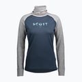 Damen Thermoaktivshirt SCOTT Defend Merino High Neck light grey melange/dark blue