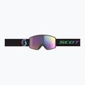 Skibrille SCOTT React black/aurora green/enhancer teal chrome/pro green 7