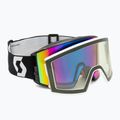 Skibrille SCOTT React mineral black/white/enhancer teal chrome/pro green
