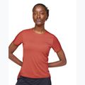 Women's On Running Performance-T Rotbraun/Rubinrot Laufshirt 3