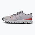 Herren On Cloud X 4 silber/flame Laufschuhe 10