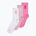 Socken On Running Logo High 3 Paar mauve/raspberry