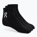 Socken On Running Logo Sock Mid 3 Paar black