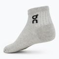 Socken On Running Logo Sock Mid 3 Paar heather gray 2