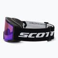 Skibrille SCOTT Shield mineral black/white/amp illuminator blue chrome 4