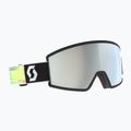 Skibrille SCOTT Ambit Compact black/neon yellow/amp white chrome