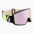 Skibrille SCOTT React black/neon yellow/amp lavender chrome 2