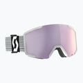 Skibrille SCOTT Shield white/mint green/amp lavender chrome