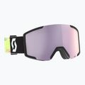 Skibrille SCOTT Shield black/neon yellow/amp lavender chrome